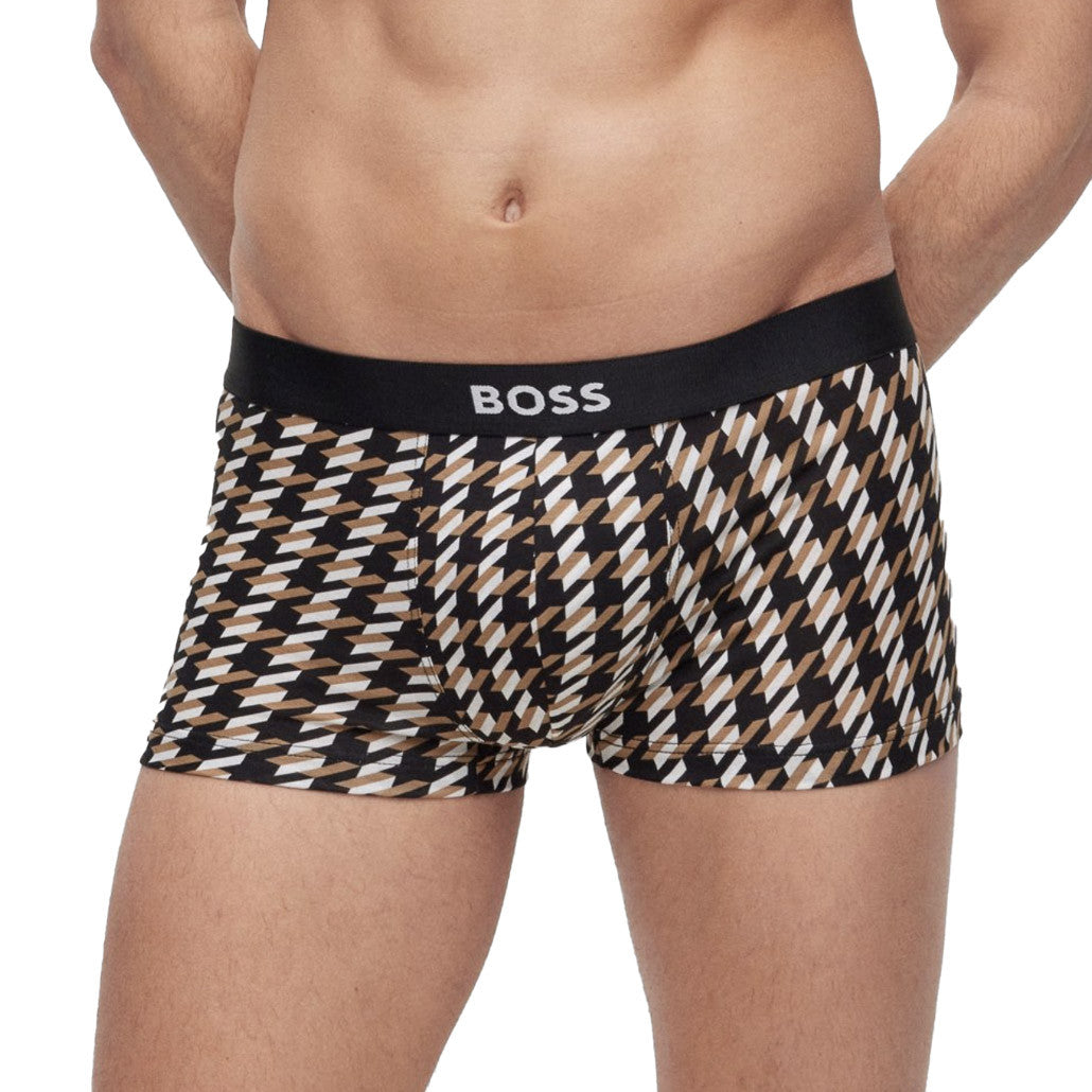 Hugo Boss - Refined Stretch Trunk - Houndstooth