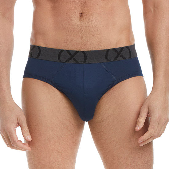 2(x)ist - (X) Sport Mesh Low Rise Brief 3-Pack - Navy/Blue/Blue