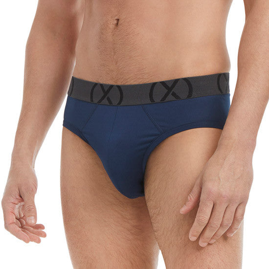 2(x)ist - (X) Sport Mesh Low Rise Brief 3-Pack - Navy/Blue/Blue