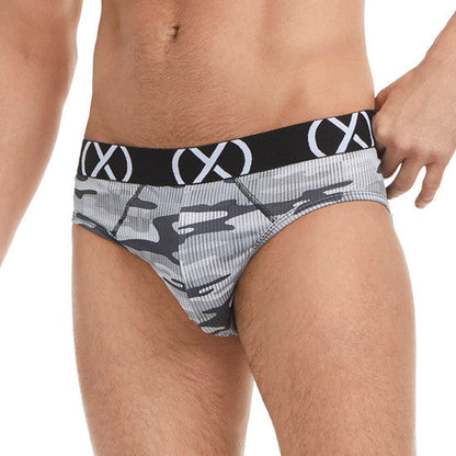 2(x)ist - (X) Sport Low Rise Brief 3-Pack - Black/Lead/Camo Gray