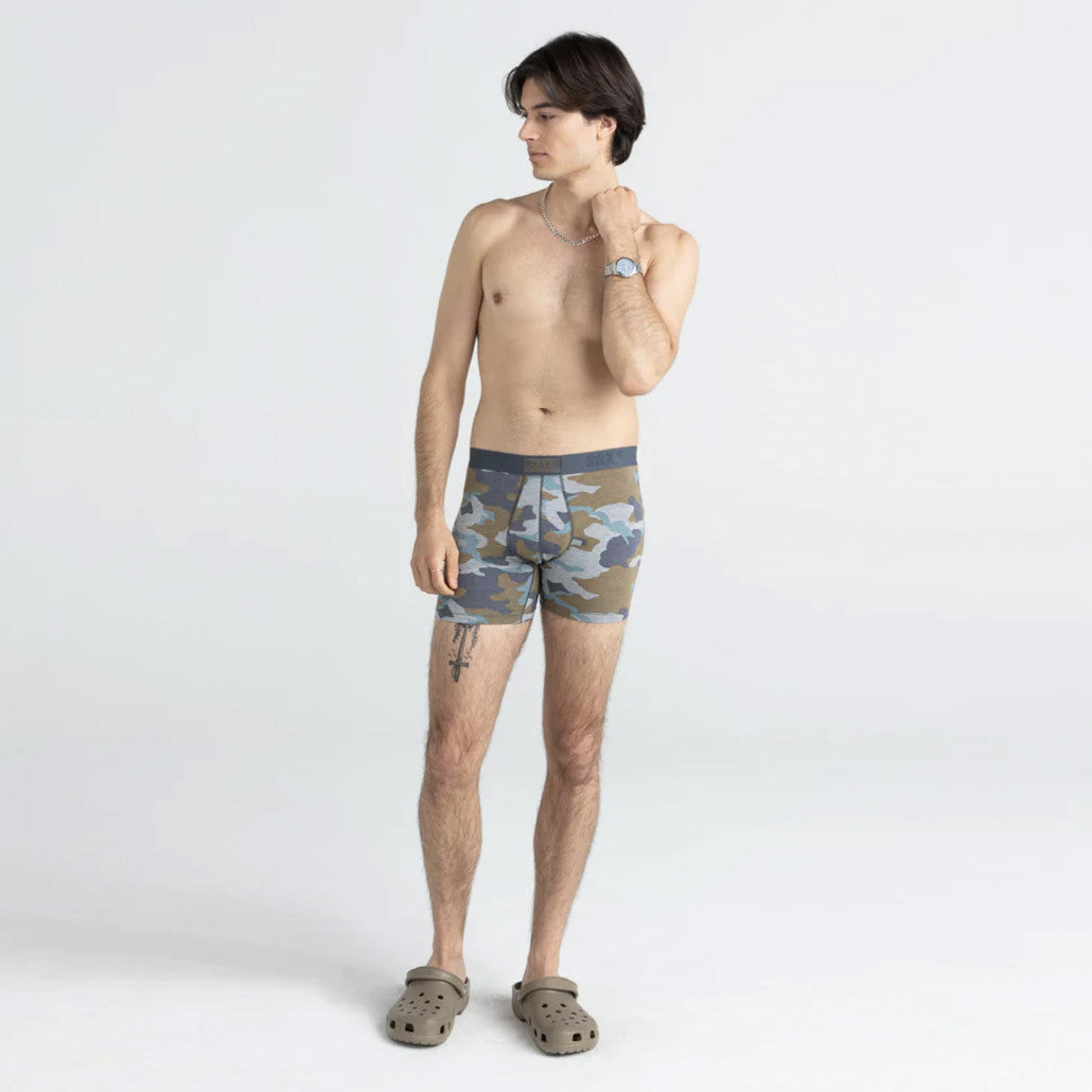 SAXX - VIBE Super Soft Boxer Brief - Grey Supersize Camo