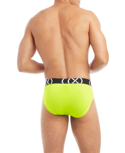 2(x)ist - (X) Sport Low Rise Brief 3-Pack - Purple/Blue/Yellow