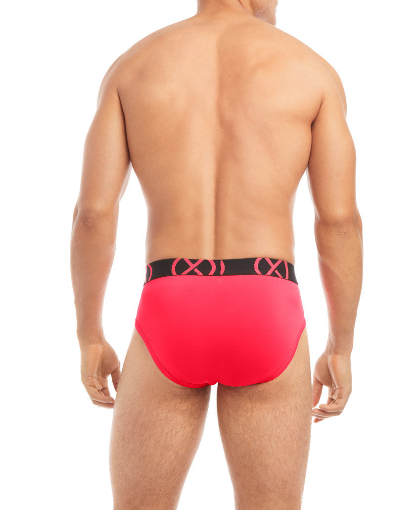 2(x)ist - (X) Sport Low Rise Brief 3-Pack - Blue/Green/Pink