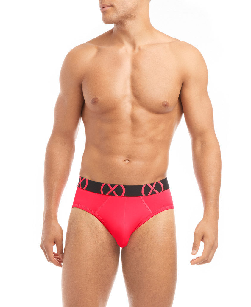 2(x)ist - (X) Sport Low Rise Brief 3-Pack - Blue/Green/Pink