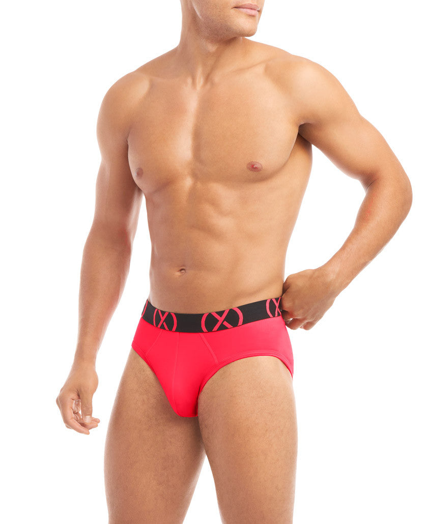 2(x)ist - (X) Sport Low Rise Brief 3-Pack - Blue/Green/Pink