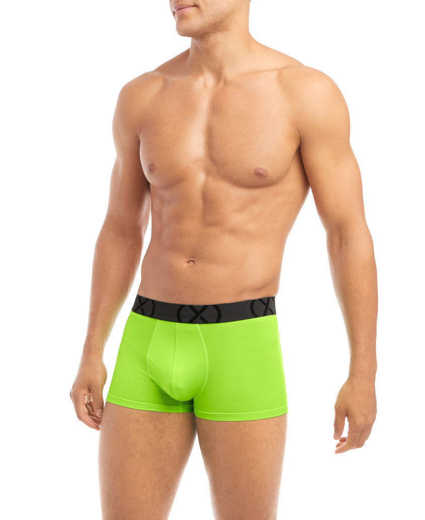 2(x)ist - (X) Sport Mesh Low Rise Trunk 3-Pack - Blue/Green/Pink