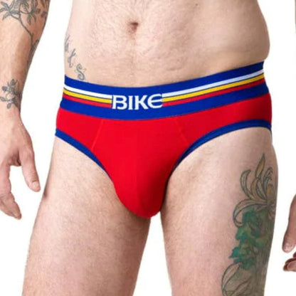 Bike - Solid Cotton Brief - Red