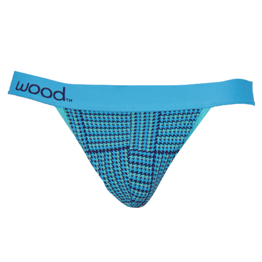 Wood - Thong - Blue Hound Weave
