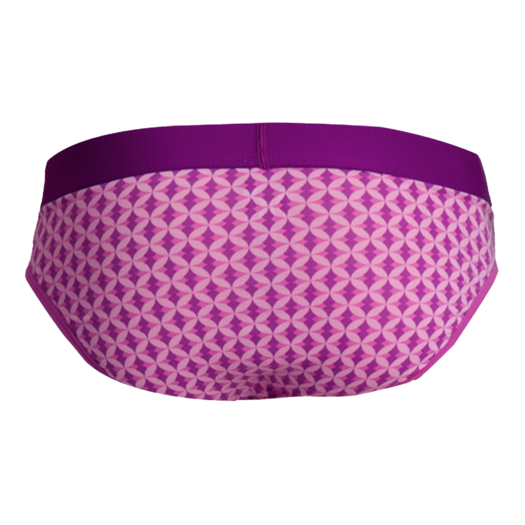 Wood - Hip Brief - Purple Interlock