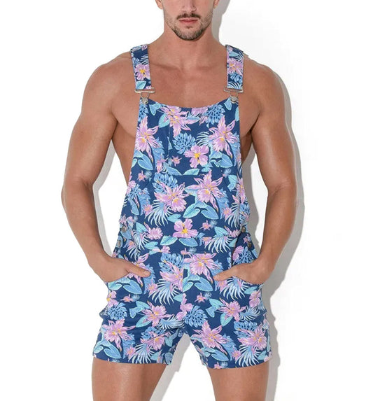 Code 22 - Overall Shorts - Aqua