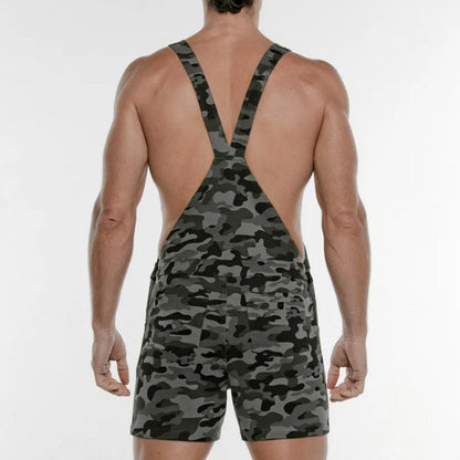 Code 22 - Overall Shorts - Camo Grey