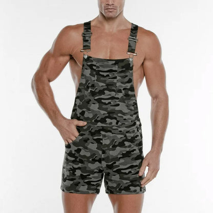 Code 22 - Overall Shorts - Camo Grey
