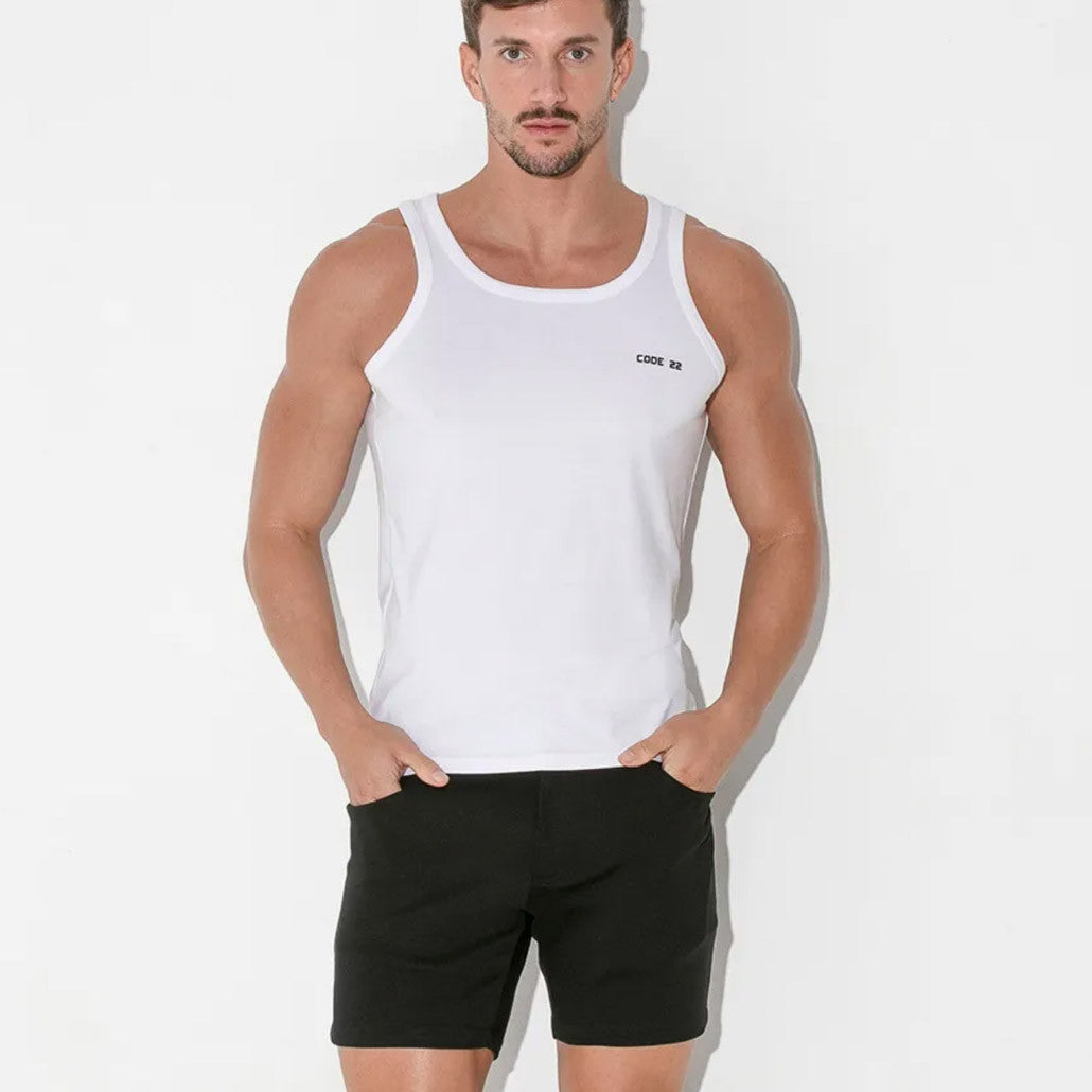 Code 22 - Basic Tank Top - White