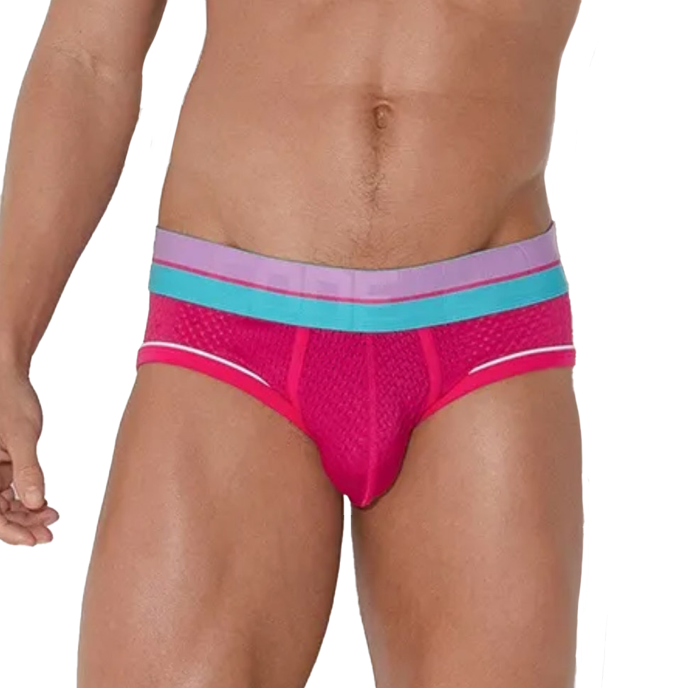 CODE 22 - Bright Mesh Brief - Pink