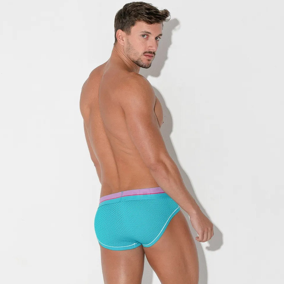 CODE 22 - Bright Mesh Brief - Turquoise