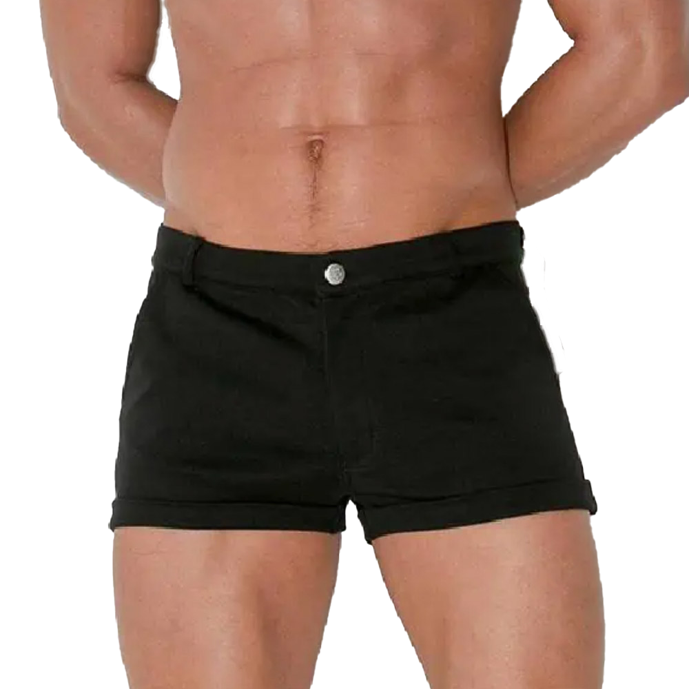 CODE 22 - 5-Pocket Micro Shorts - Black