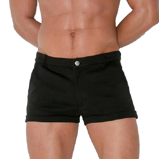 CODE 22 - 5-Pocket Micro Shorts - Black