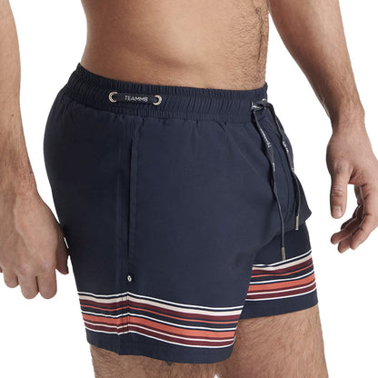 Teamm8 - Grid Swim Short - Midnight Stripe