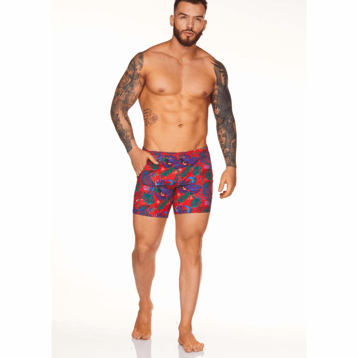 GIGO - Swim Short - Macaws Red