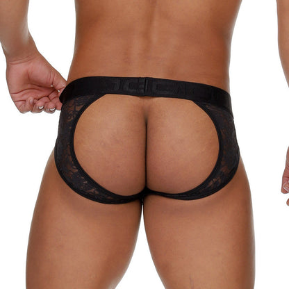 GIGO - Male Lace JockBrief - Black