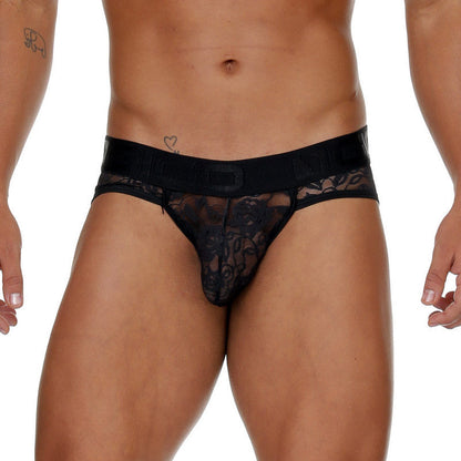 GIGO - Male Lace JockBrief - Black