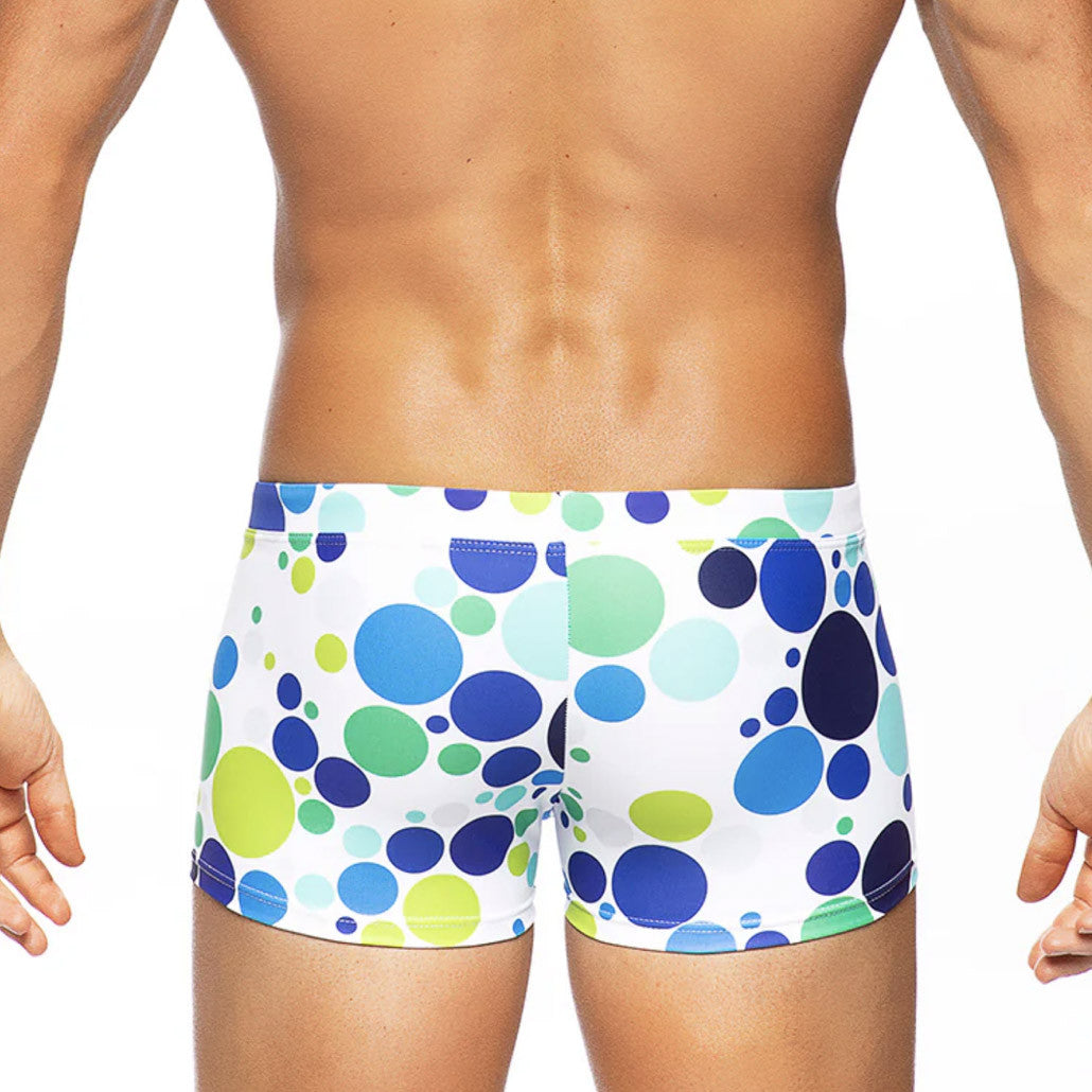 Tribe - Bubbles Swim Trunk - Blue/Lime