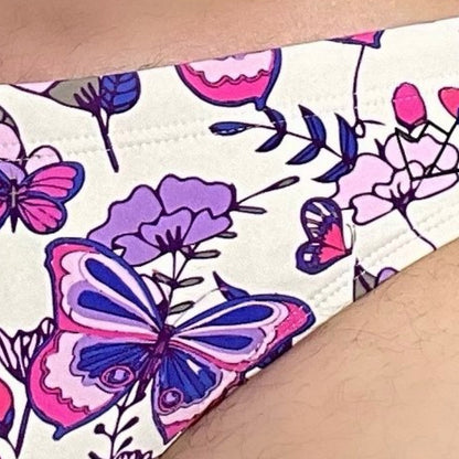 Chris Turk - Lavender Gardens Floral Swim Brief - Purple