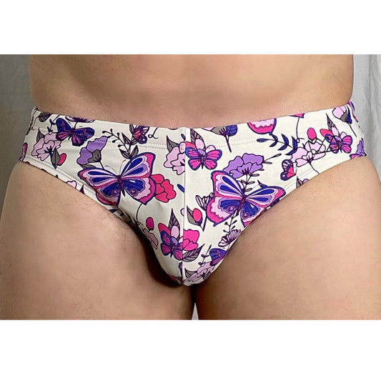 Chris Turk - Lavender Gardens Floral Swim Brief - Purple