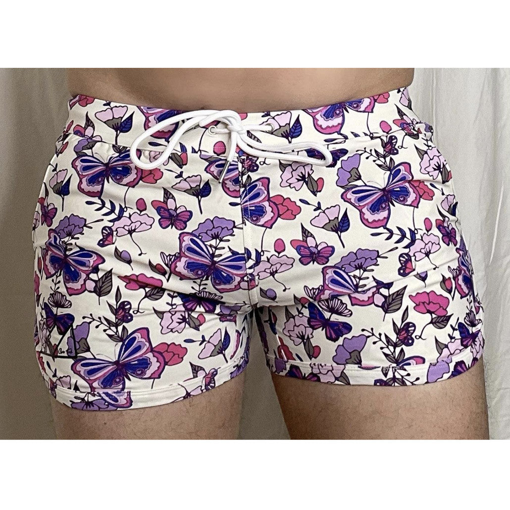 Chris Turk - Lavender Fields Swim Trunk - Blue