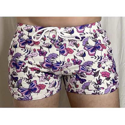 Chris Turk - Lavender Fields Swim Trunk - Blue