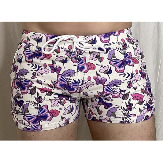 Chris Turk - Lavender Fields Swim Trunk - Blue