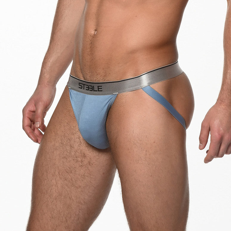 St33le - Bamboo Low Rise Jockstrap - Dolphin Blue