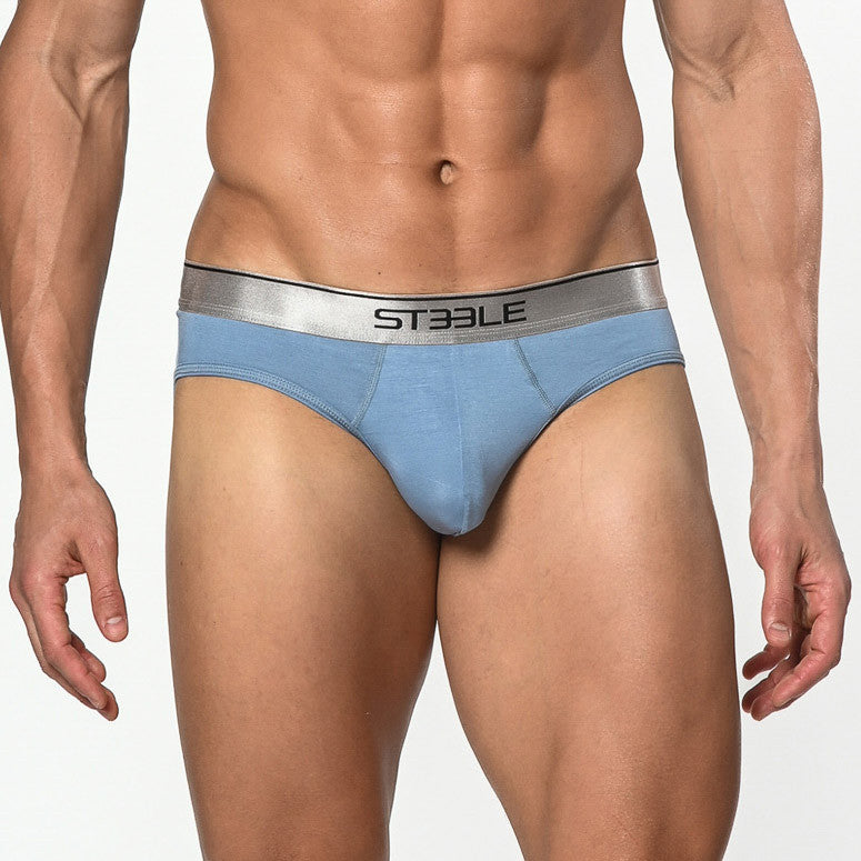 St33le - Bamboo Low Rise Brief - Blue Dolphin