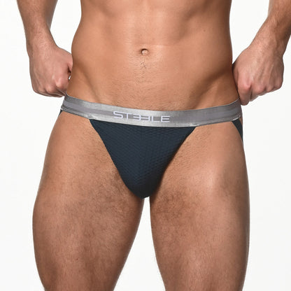 St33le - Diamond Mesh Jockstrap - Petrol
