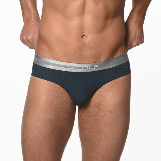 St33le - Diamond Mesh Briefs - Petrol