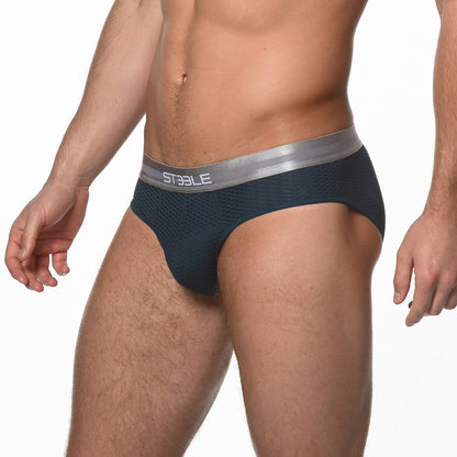 St33le - Diamond Mesh Briefs - Petrol