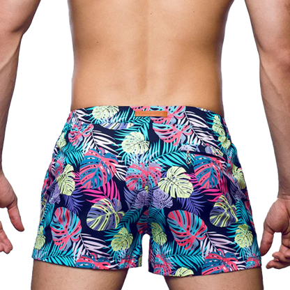 2eros - S50 Print Swimshort - Monstera Black