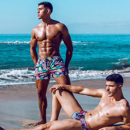 2eros - S50 Print Swimshort - Monstera Black
