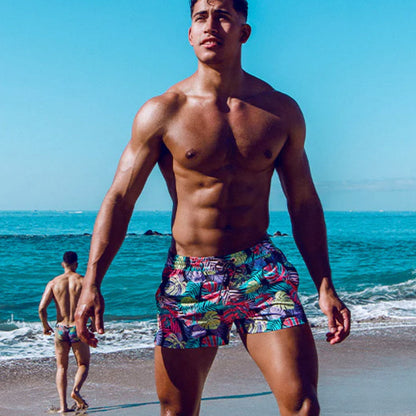 2eros - S50 Print Swimshort - Monstera Black