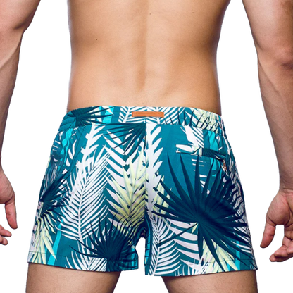 2eros - S50 Print Swimshort - Feuille Green
