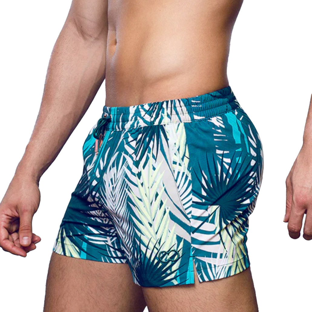 2eros - S50 Print Swimshort - Feuille Green