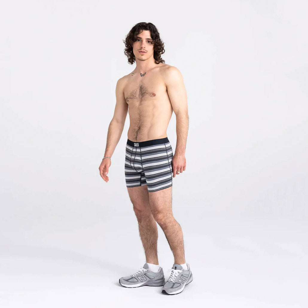 SAXX - VIBE Super Soft Boxer Brief - Freehand Stripe Grey
