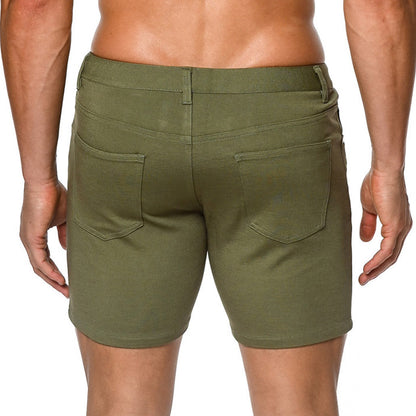 St33le - 5" Stretch Knit Shorts - Kale