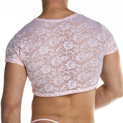 GIGO - Redemotion Lace Crop Top - Pink