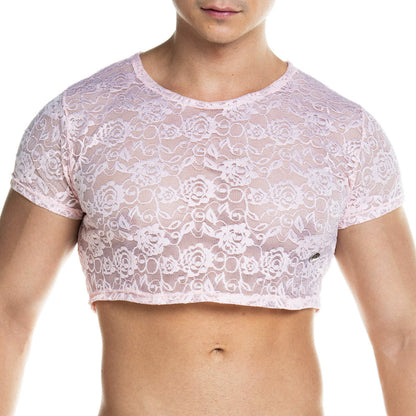GIGO - Redemotion Lace Crop Top - Pink