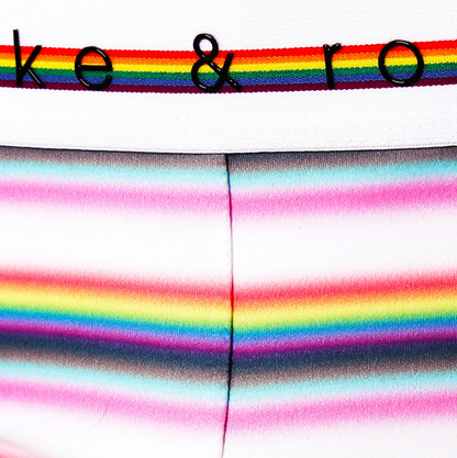 Parke & Ronan - Pride Prism Stripe Brief - White