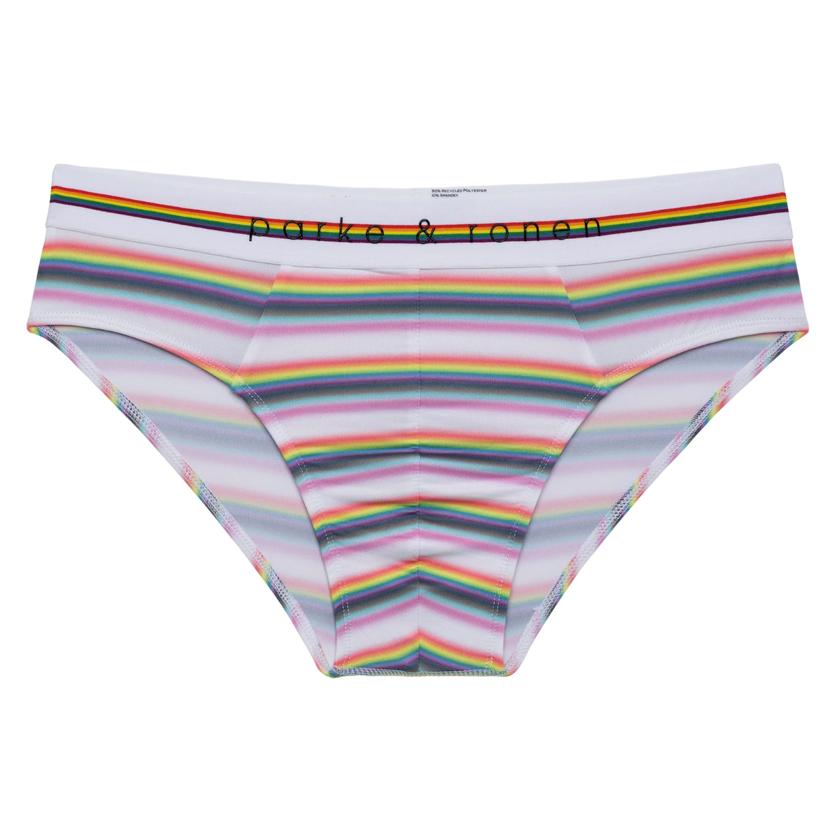 Parke & Ronan - Pride Prism Stripe Brief - White