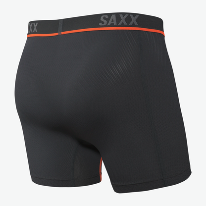 SAXX Kinetic HD Black Vermillion Boxer Briefs
