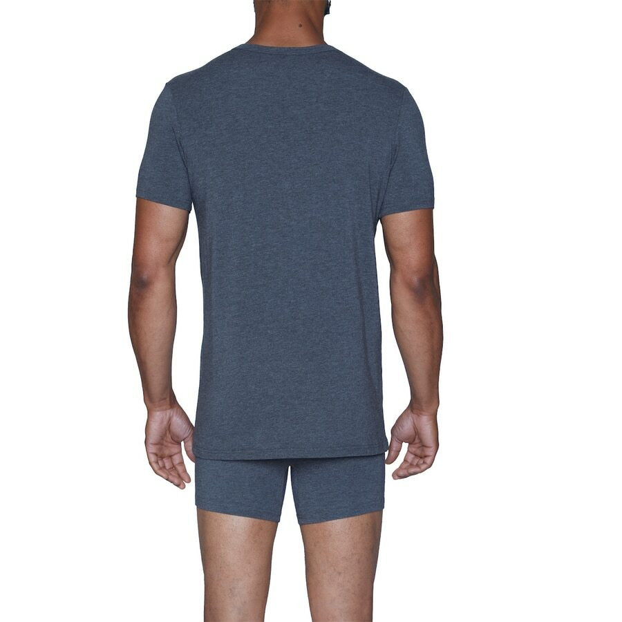 Wood Classic Modal Crew - Charcoal Heather