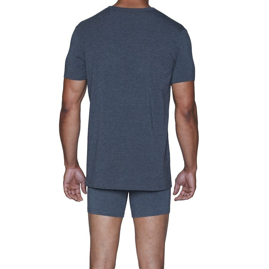 Wood Classic Modal V-Neck - Charcoal Heather
